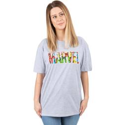 Marvel Womens/Ladies Characters T-Shirt (Grey/Red/Green)