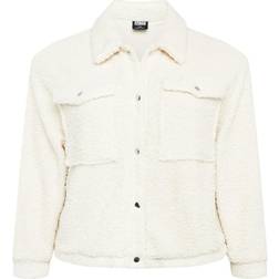 Urban Classics Ladies Sherpa Trucker Jacket - WeißDF