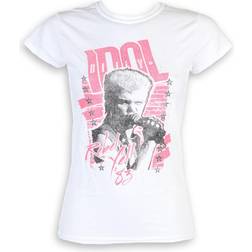 t-shirt metal til kvinder billy idol rebel råbe rock off