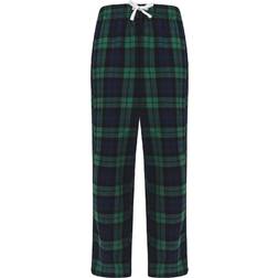 SF Minni Childrens/Kids Tartan Lounge Pants (7-8 Years) (Red/Navy Check)