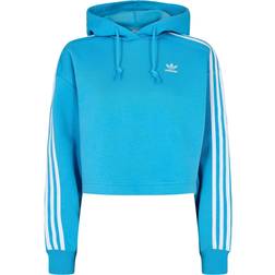 Adidas Women's Orginals Adicolor Classics Cropped Hoodie - App Sky Rush