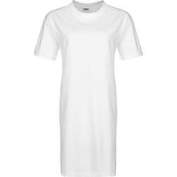 Urban Classics Organic Oversized Slit Tee Dress - Groente