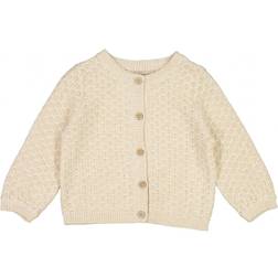 Wheat Baby Strik Cardigan Magnella - Cloud Melange