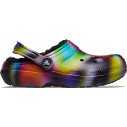 Crocs Classic Lined Solarized Clog - Black/Multi