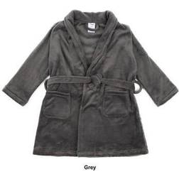 Kid's Leveret Shawl Collar Fleece Robe - Grey