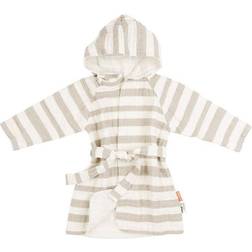 Done by Deer Bathrobe Stripes - Grön