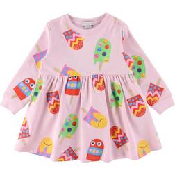 Stella McCartney Kids Sweatkjole m. Ispinde - Pink