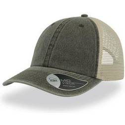 Atlantis Case Pigment Dyed 6 Panel Trucker Cap Unisex - Olive