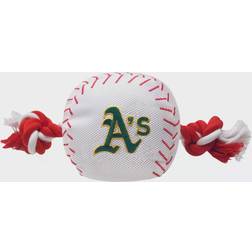 Pets First Oakland Athletics Dog Baseball Rope Toy