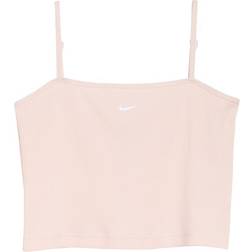 Nike Women's Sportswear Essential Ribbed Crop Top - Atmosphere/White