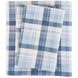 Woolrich Flannel Underlakan Blå (274.32x)