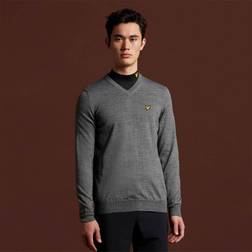 Lyle & Scott Pullover Herr V-Hals Melerad