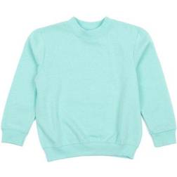 Leveret Classic Solid Color Pullover Sweatshirt - Aqua (32453667881034)