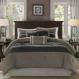 Madison Park Palmer Bedspread Grey, Black (264.16x233.68cm)