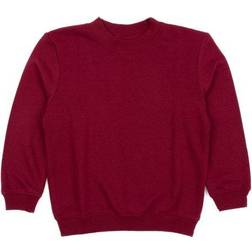 Leveret Neutral Solid Color Pullover Sweatshirt - Maroon (32453639176266)