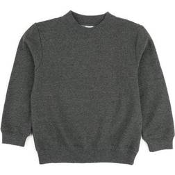 Leveret Neutral Solid Color Pullover Sweatshirt - Dark Grey (29415190397002)