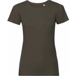 Russell Womens/Ladies Organic Short-Sleeved T-Shirt (Natural)