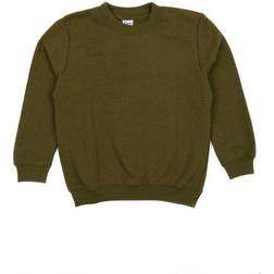 Leveret Boho Solid Color Pullover Sweatshirt - Olive Green (32455526940746)