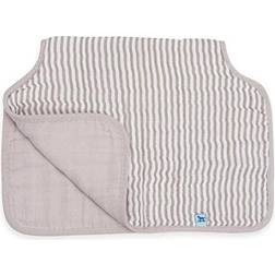 Little Unicorn Cotton Muslin Burp Cloth Grey Stripe