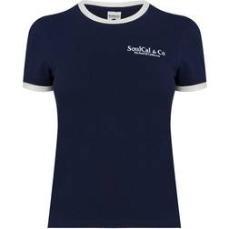 SoulCal Embroidered Ringer T Shirt Womens