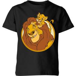 Disney Kid's Mufasa & Simba T-shirt - Black