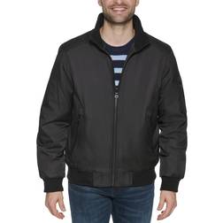 Calvin Klein Classic Zip Front Ripstop Bomber Jacket - Black