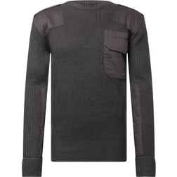 Brandit BW Pullover, black-grey, M, black-grey