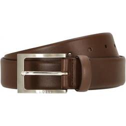 HUGO BOSS Ceinture À Boucle En Cuir - Black