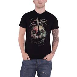 metal t-shirt til mænd slayer cleaved skull rock off