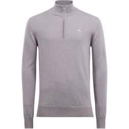 J.Lindeberg Kian Tour Merino Half Zip Grey Melange