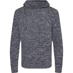 Ecologie Ökologie Unisex Iguazu Gestrickter Hoodie für Erwachsene - Kohle/Schwarz