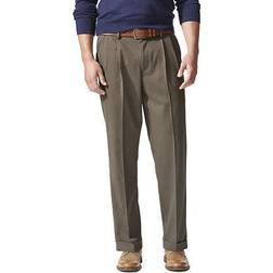 Dockers Pantaloni Relaxed Fit Comfort-Pleated - Khaki