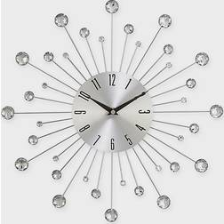 Ridge Road Décor Beaded Burst Wall Clock Wall Clock 15"