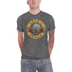 Guns N' Roses Guns N' Roses Unisex Burn Out T-Shirt: Classic Logo (Large)