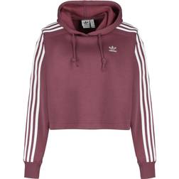 Adidas Women's Originals Adicolor Classics Crop Hoodie - Quiet Crimson