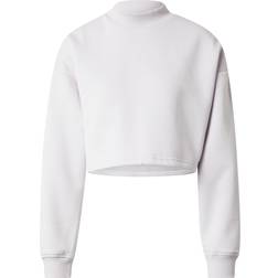 Urban Classics Cropped Oversized Sweat High Neck Crew Maglia di Tuta Lilla Tenue