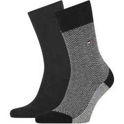 Tommy Hilfiger Herrensocken 2 Paar Tief Sitzende Baumwolle - Navy