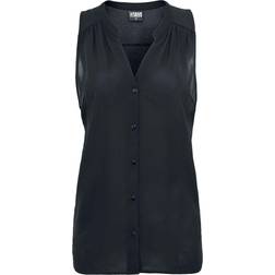 Urban Classics Chiffon Blouse - Black