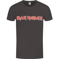 Iron Maiden Distressed Logo T-shirt - Black