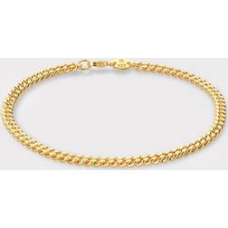 IX Studios Curb Armband 22 kt - Guldpläterad Silver/Gold