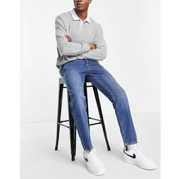 Jack & Jones Intelligence Mike Jeans i lige pasform i mellemblå denim