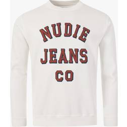 Nudie Jeans Lasse CO Sweat Colour: Chalk White