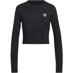 adidas Women's Originals Always Original Rib Long Sleeve Top - Black