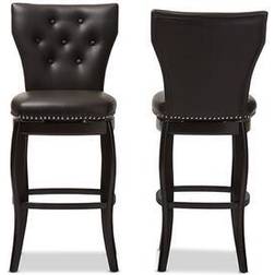 Baxton Studio Leonice Bar Stool 45.2" 2pcs