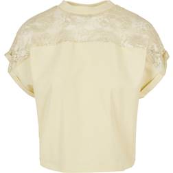 Urban Classics Short Oversized Lace Tee - Soft Yellow