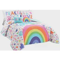 Lush Decor Unicorn Rainbow Quilts Multicolour (228.6x228.6cm)