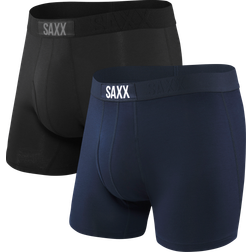 Saxx Ultra Boxer Fly 2-Pack Underwear Black/Black