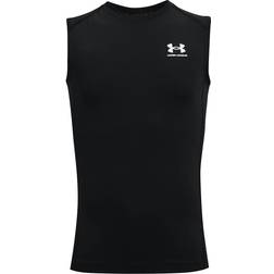 Under Armour Boy's HeatGear Sleeveless - Black/White (1368511-001)