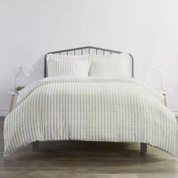 Home Collection Premium Ultra Soft Puffed Rugged Duvet Cover Green (243.84x243.84cm)