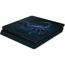 MightySkins PS4 Slim Console Skin - Metal Scorpion